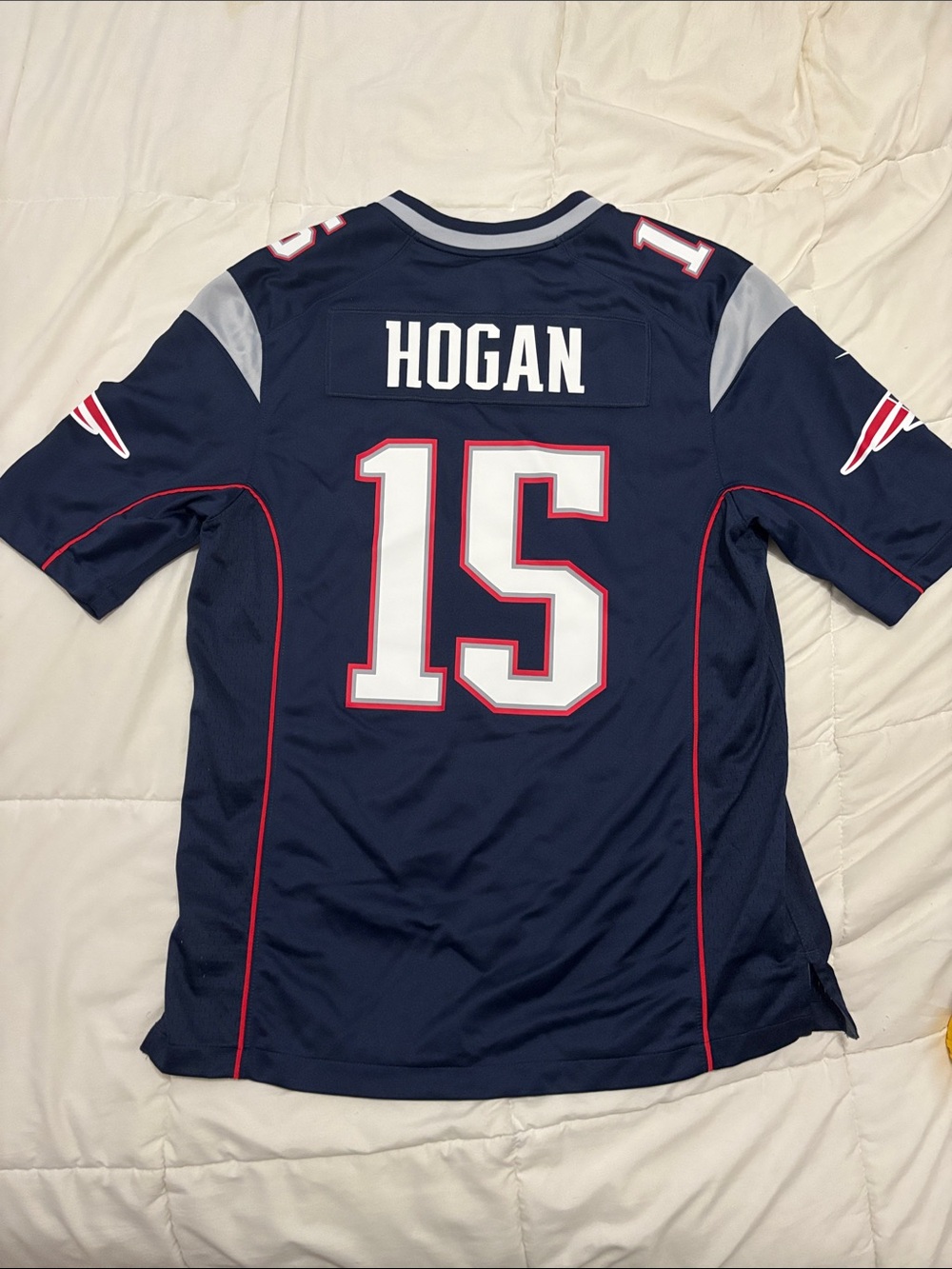 NFL New England Patriots Navy Blue Hogan #15 Jersey